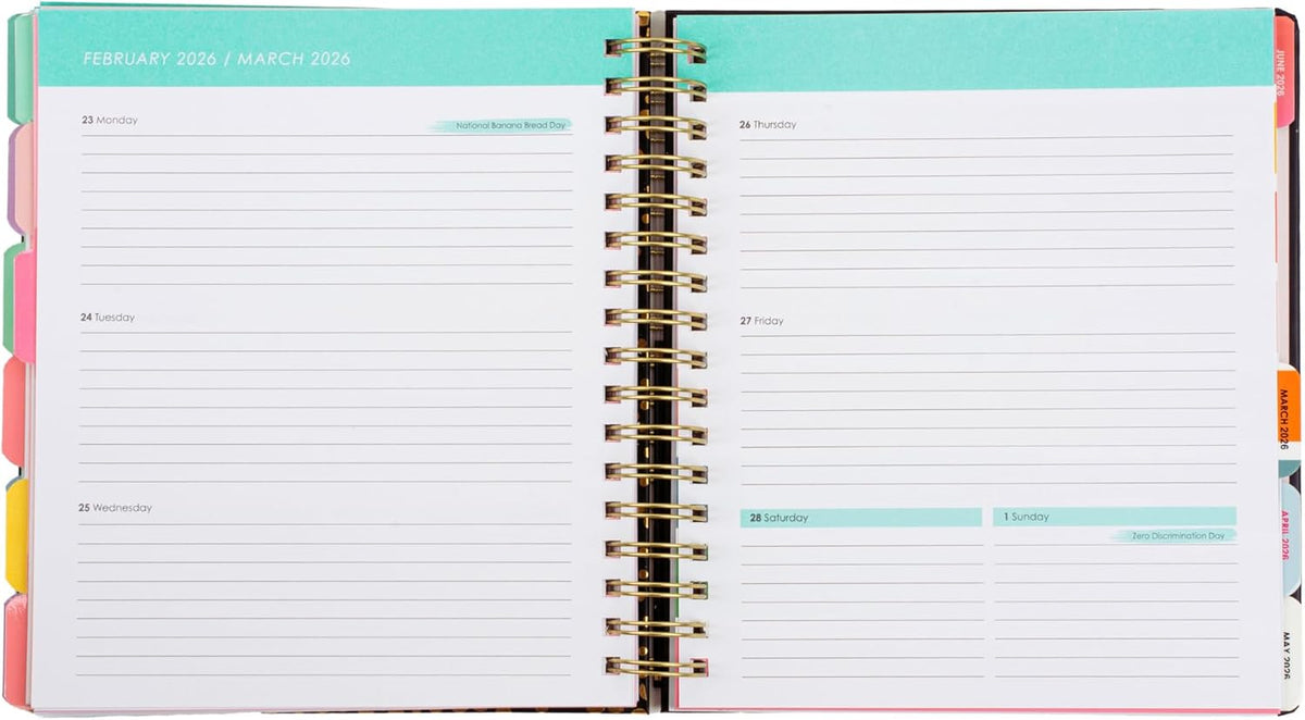 Votum August 2025 to January 2027 Large Back to School Academic Planner- Daily, Weekly & Monthly Organizer with Pens, Stickers, Sticky Notes, and a Sturdy Cover - Organized Chaos Pink
