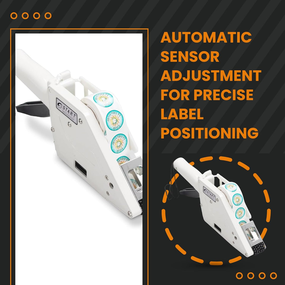 Start International - LAP65-30 - Label Dispenser - Manual Label Applicator - Handheld Die Cut Small Labels Tool - 0.75-1.20 Inch - Narrow Width