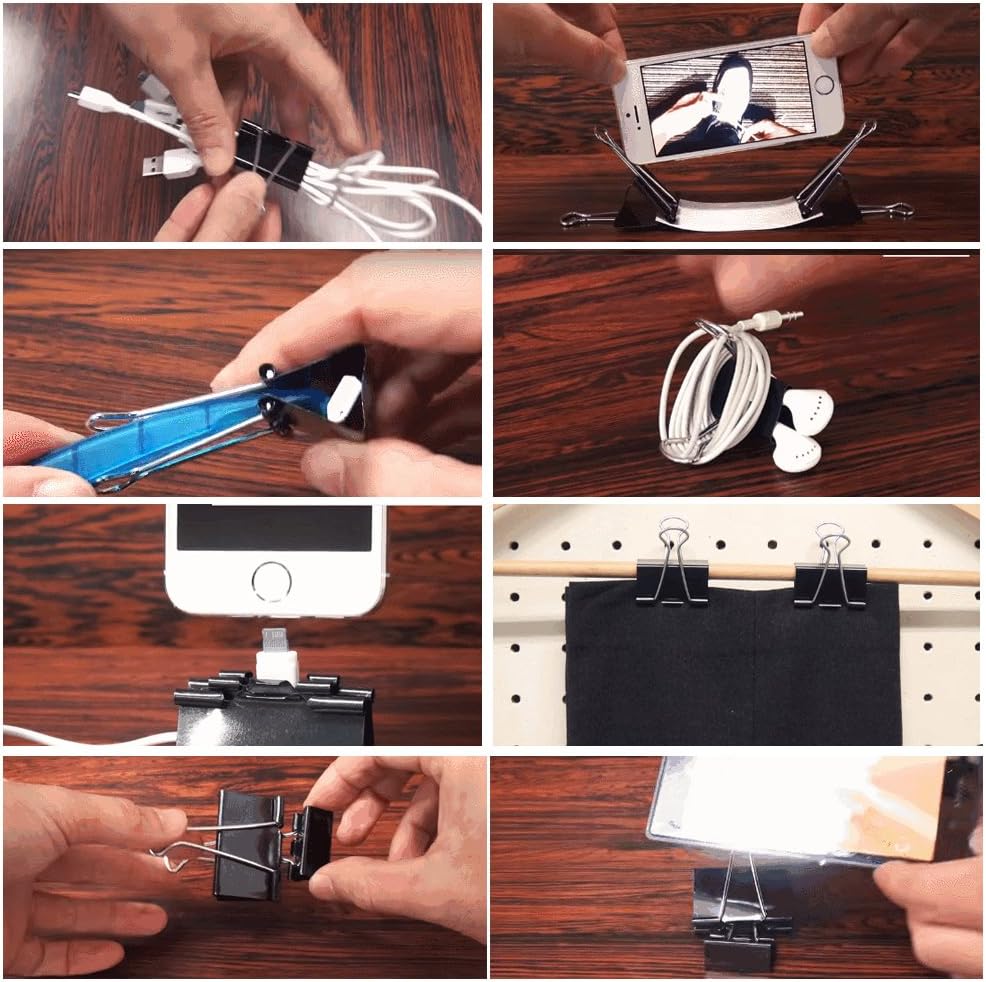 48Pack Large Binder Clips for Office Home 1.6 inch