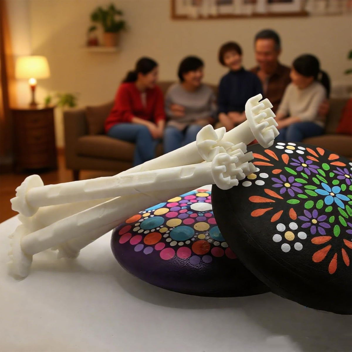 Flower Floral Dotting Tools Set: 3D Printed Stamps for DIY Graffiti. Flowers, Leaves, Cat Paw Patterns. Drawing Templates for Dot Painting. (B)