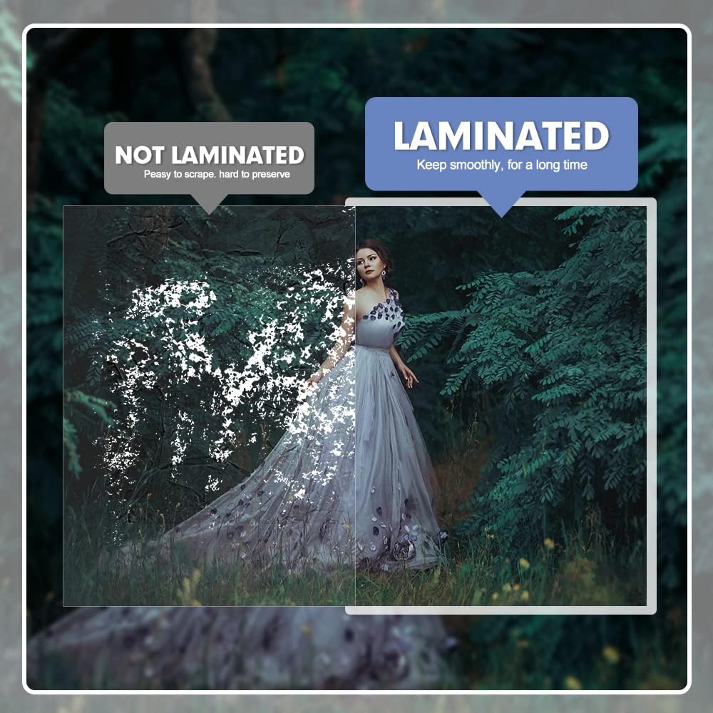 Laminating Sheets, PANDRI 100 Pack Thermal Laminating Pouches Holds 11 x 17 Inch, 3 Mil Plastic Laminator Paper 11.5 x 17.5 Inch, Clear Round Corner