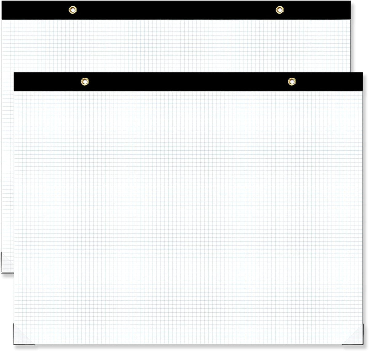 (2 Pack) Large Engineering Graph Paper Pad, 100 Sheets/200 Pages, 22" x 17" Quadrille Grid Paper for Drafting, Engineering, Blueprint Drawing, Architect Designer, 4"x4" Blue Grid, Giant Drafting Pad