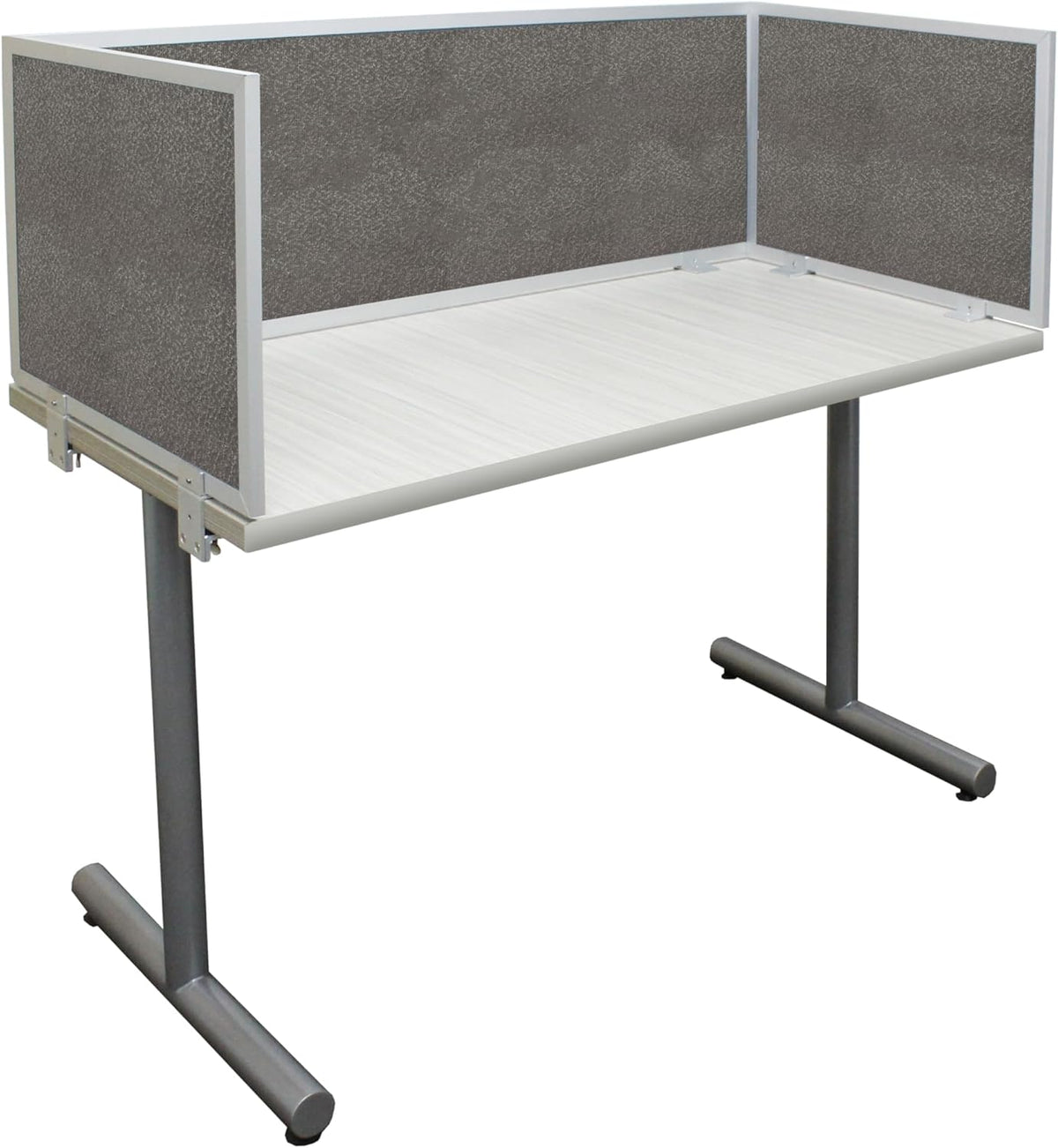 OBEX Acoustic Mounted Screen Privacy Panel Table Top Separator, Sound Blocking Desk Divider (Graphite, 18" X 48")