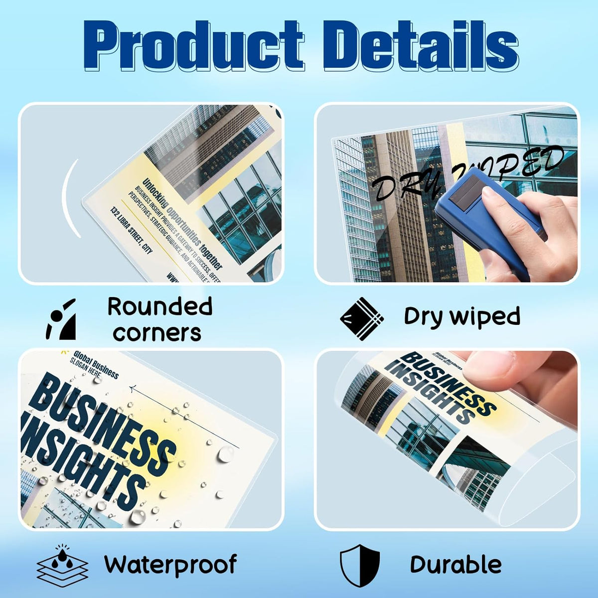 100 Pieces 7 Mil 2 1/2" x 4 1/4" Luggage Tag Laminating Pouches with Slot Hole Thermal Laminate Pouch Tags Kit Resealable for Work Permits Pass Cards Student ID Cards (100, 7 Mil)