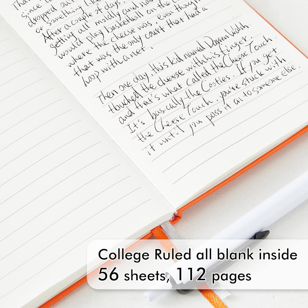 feela Pocket Notebook Journals, Mini Cute Small Hardcover College Ruled Notepad Office School Supplies, with 3 Black Pens, 3.5”x 5.5”, 3 Pack, A6, Solid Colors, Yellow, Orange, Emerald