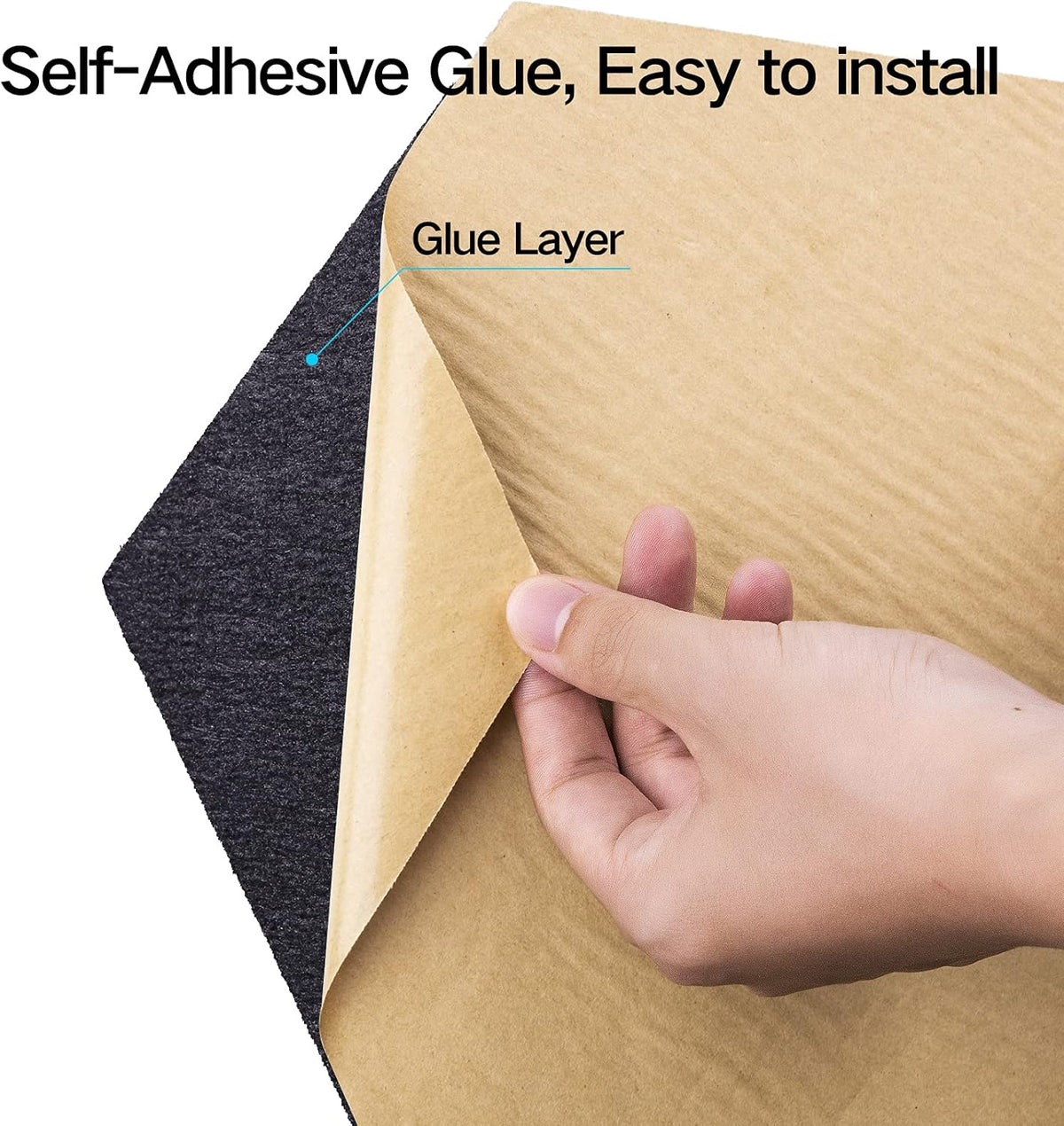 22 Pack Self-adhesive Acoustic Panels 12" X 10" X 0.4" - Sound Proof Foam Panels with High Density, Hexagonal Design, Flame Resistant, Absorb Noise and Eliminate Echoes(Black)