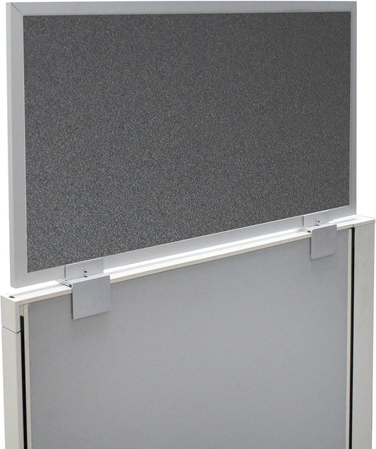 OBEX Acoustical Cubicle Privacy Screen Extender Desk Panel & Office Divider, Add Separation & Block Noise, 12" x 42", Graphite