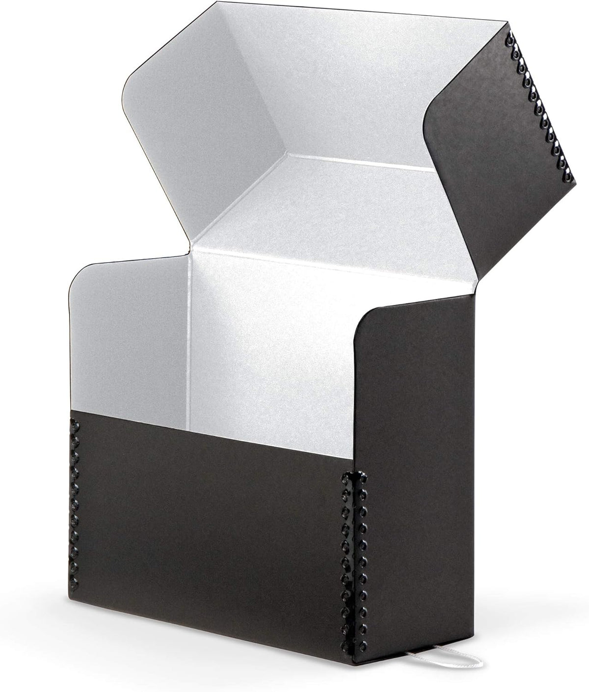 Gaylord Archival Black Flip-Top Document Storage Box - 2 1/2W x 12 1/4L x 10 1/4" H