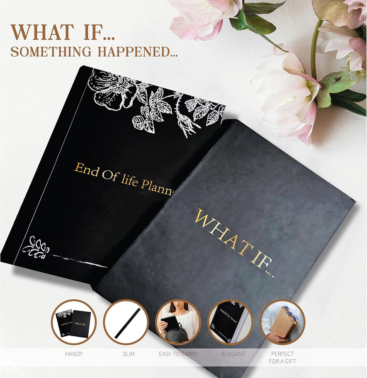 End of Life Planner Organizer Binder - Im Dead Now What Planner - Estate Planning Organizer - Death Book and Final Wishes, If I Die Binder