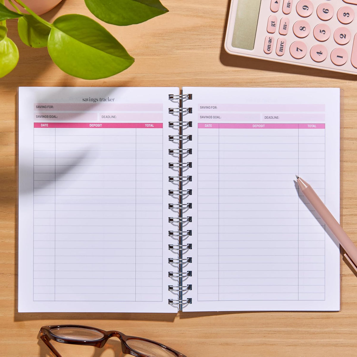 Erin Condren Inspired by Erin Condren Budget Planner, 12-Month Undated Spiral Financial Planner, Compact A5 Monthly & Weekly Budget Tracker with Layers Cover