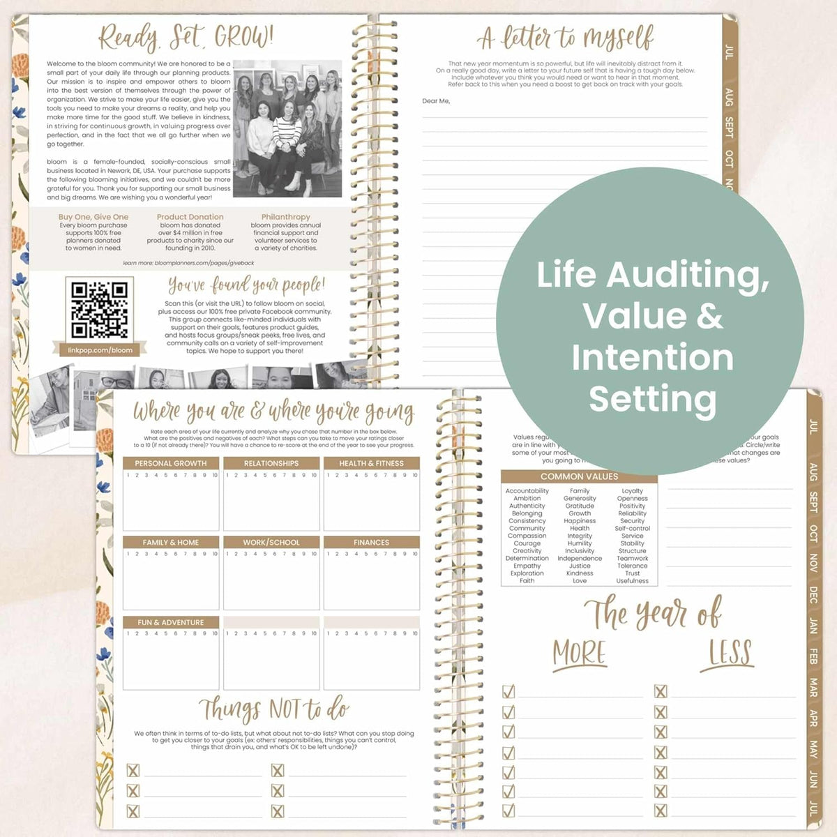 bloom daily planners 2025-2026 (8.5" x 11") Academic Year Day Planner (July 2025 - July 2026) - Weekly & Monthly Dated Agenda Organizer with Stickers & Tabs - Whimsical Wildflowers