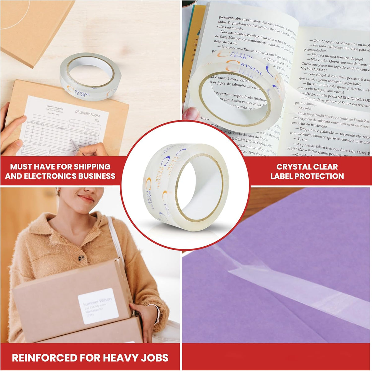 GGR Supplies T.R.U. LP-20CC Book Repair Crystal Clear Label Protection Tape: 2 in. x 72 yds. (Pack of 1)