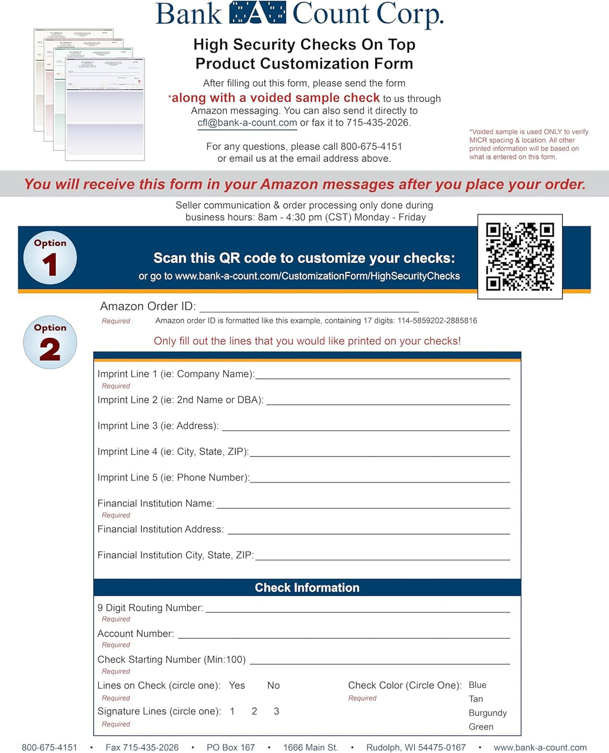 Tan High Security Checks on Top Compatible w/QB accounting software - Custom Computer Checks on Top (500)